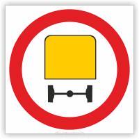 Znak drogowy Tablica informacyjna B13a zakaz wjazdu pojazdów z towarami niebezpiecznymi - znak zakazu 60x60 cm