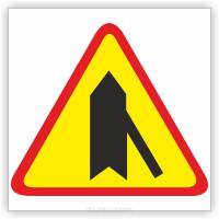 Znak drogowy Tablica informacyjna A-6d wlot drogi jednokierunkowej z prawej strony - znak ostrzegawczy 60x60 cm