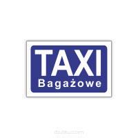 Znak drogowy Tablica informacyjna D19a postój taksówek bagażowaych -znak informacyjny 60x60 cm
