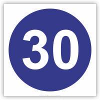 Znak drogowy Tablica informacyjna C14 Prędkość minimalna -znak nakazu 60x60 cm