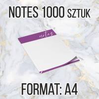  Notesy reklamowe A4 50 str 1000szt + projekt gratis 