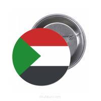 Przypinki buttony FLAGA SUDAN znaczki badziki z grafiką 
