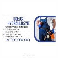 Baner reklamowy gotowe wzory banerów - Usługi hydrauliczne 