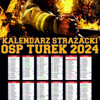 Kalendarz strażacki OSP PSP 2024 - 100 szt projekt