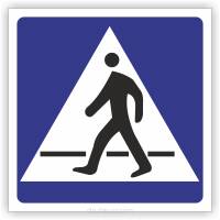 Znak drogowy Tablica informacyjna D6 przejście dla pieszych -znak informacyjny 30x30 cm
