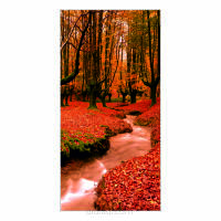 Tło fotograficzne Jesień liście drzewa 150x300 cm