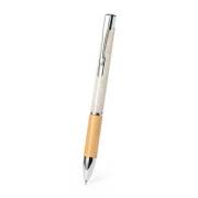 Długopis z bambusa i słomy pszenicznej z nadrukiem UV LOGO 200 szt