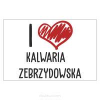 Magnesy na lodówkę - I LOVE KALWARIA ZEBRZYDOWSKA - drukarnia, hurtownia, producent magnesów na lodówkę - druktur.com
