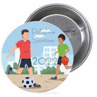 Przypinki buttony PÓŁKOLONIE SPORTOWA 2022 znaczki badziki z grafiką