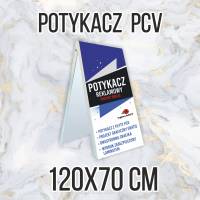 Potykacz reklamowy PCV 3 mm 120x70 cm