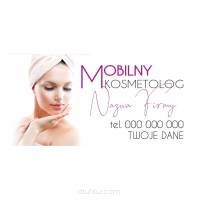 Baner reklamowy gotowe wzory banerów - Mobilny kosmetolog