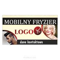 Baner reklamowy gotowe wzory banerów - Mobilny fryzjer
