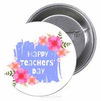 Przypinki buttony HAPPY TEACHER'S DAY  znaczki badziki z grafiką