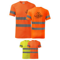 Koszulka T-shirt robocza Odblaskowa z HAFTEM LOGO