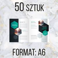 Katalog firmowy ofertowy A6 8 str 50 szt + projekt gratis