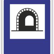 Znak drogowy Tablica informacyjna D37 tunel -znak informacyjny 60x60 cm