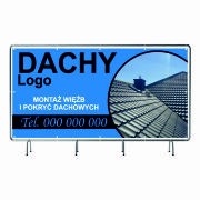 BANER REKLAMOWY na siatce mesh 200x100 cm gotowy projekt POKRYCIA DACHOWE