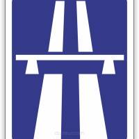 Znak drogowy Tablica informacyjna D9 autostrada -znak informacyjny 40x40cm