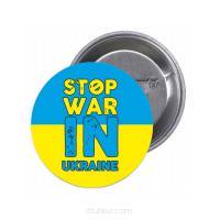 Przypinki buttony STOP WAR znaczki badziki z grafiką 
