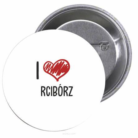 Przypinki buttony I LOVE RCIBÓRZ  znaczki badziki z grafiką