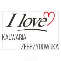 Magnesy na lodówkę - I LOVE KALWARIA ZEBRZYDOWSKA - drukarnia, hurtownia, producent magnesów na lodówkę - druktur.com