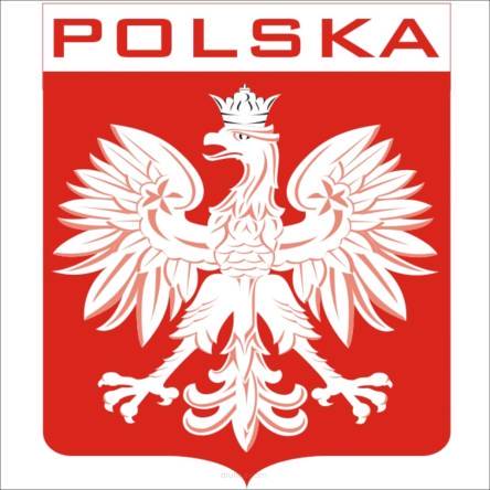 Naklejka GODŁO POLSKI Polska orzeł 25x30