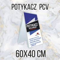 Potykacz reklamowy z PCV 3 mm 60x40 cm