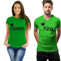 Koszulka z nadrukiem zestaw dla par Queen King